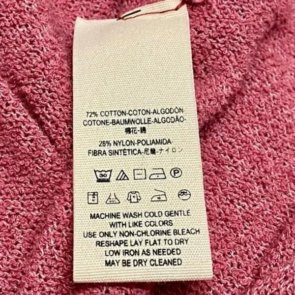 We The Free Stay With Me Hacci Top Women's Small Raspberry Pink Long Sleeve GUC - Picture 9 of 10